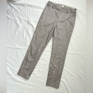 H&M Slim Plaid Trousers